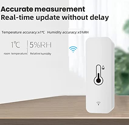 Tuya Smart Temperature Humidity Sensor Accurate Display WiFi Hygrometer  Thermometer Detector Smart Home APP/Voice Control
